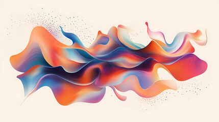 Abstract Colorful Fluid Swirls Dynamic Digital Art Vibrant Hues Flowing Lines Wave Pattern Design