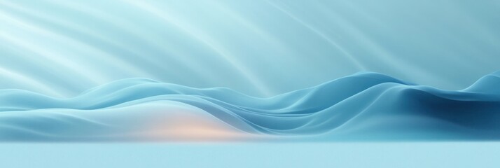 Pastel Blue Abstract Background Minimalist Studio with Light and Shadow for Product Display and Spring Collection