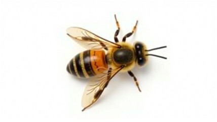 wasp on white background