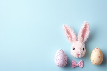 Obraz premium Easter Bunny Party Colorful Eggs Cute Decoration Fun Celebration Spring Holiday Joy