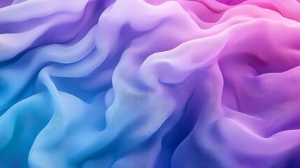 Obraz premium Abstract pastel fabric texture background with soft blue, purple, and pink gradient.