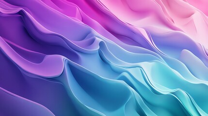 Obraz premium Abstract pastel wave background with flowing vibrant colors and smooth curves.