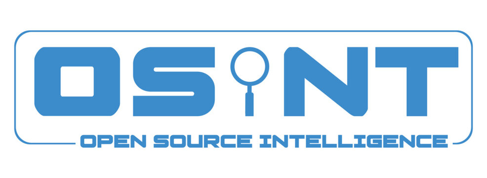 OSINT icon or Open source intelligence is collecting, evaluating and analyzing publicly available information with the purpose of answering a specific question. It can use for cyber analytics