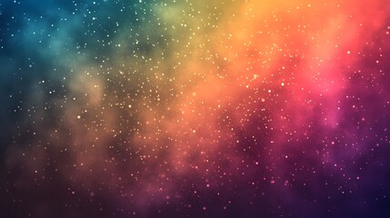 Fototapeta premium Abstract Colorful Nebula Dust Particles Background