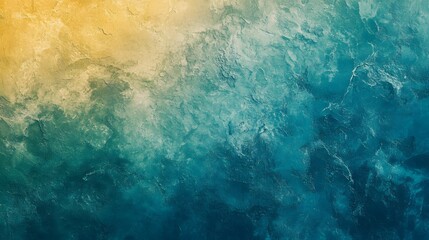 Fototapeta premium Abstract Textured Background In Yellow And Teal Hues
