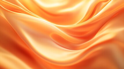 Obraz premium Abstract Orange Silk Drape Background Texture