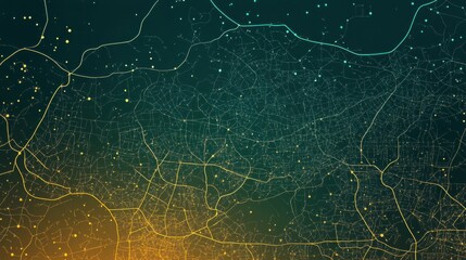 Abstract Geometric Background with Lines and Dots in Gradient Colors