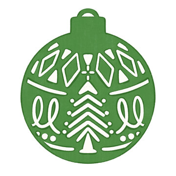緑色のクリスマスツリーのオーナメント