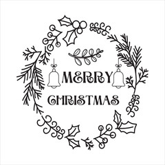 Merry Christmas Logo in Chalkboard Drawing Style - Animated Festive Design