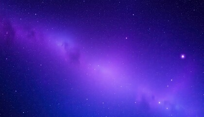 Obraz premium Cosmic Purple Nebula Night Sky With Stars