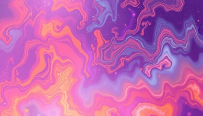 Fototapeta premium Abstract Cosmic Swirls Of Pink Orange And Purple Hues
