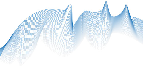 Fototapeta premium Glowing waveform frequency futuristic energy sound waves technology concept background. Abstract background wave line in vector business texture. Pattern line blend curve flow futuristic background.