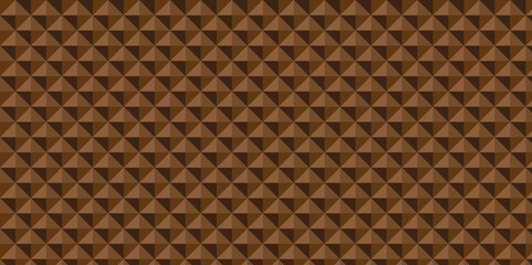 Fototapeta premium Seamless colorful grid metallic triangle geometric Brown and dark triangle pattern structure textile fabric vector repeat square overlap texture background. 