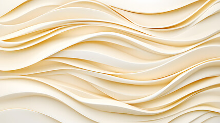 Fototapeta premium Abstract paper waves studio setting digital art soft tones close-up view fluidity concept for design inspiration