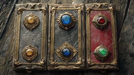 Wooden button assortment