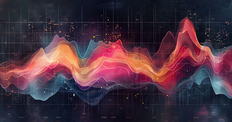Abstract Data Visualization with Dynamic Trends