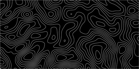 Topographic canyon geometric map relief texture with curved layers and shadow. abstract White background with a beautiful pattern, Topographic contour lines vector map seamless pattern vector.	
