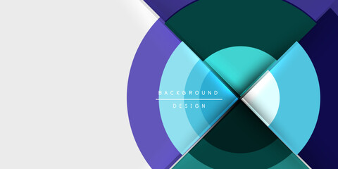 Obraz premium Target circle geometric abstract shapes. Vector Illustration For Wallpaper, Banner, Background, Card, Book Illustration, landing page