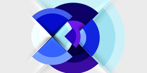 Obraz premium Target circle geometric abstract shapes. Vector Illustration For Wallpaper, Banner, Background, Card, Book Illustration, landing page