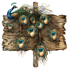 Wonderful peacock feather image