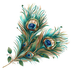 Wonderful peacock feather image