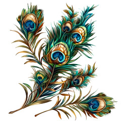 Wonderful peacock feather image