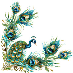 Wonderful peacock feather image