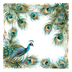 Wonderful peacock feather image