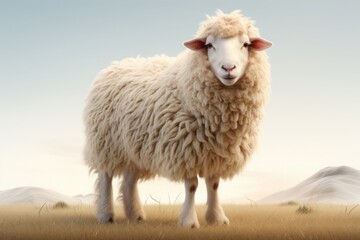 羊のポートレート,Generative AI AI画像