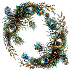 Wonderful peacock feather image