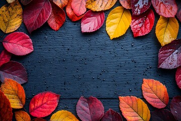 Fototapeta premium Magical Golden Fall Leaves and Sparkle , Autumn Shine 