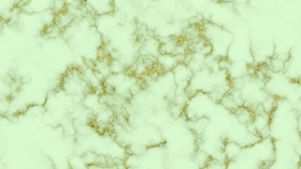 Green light green color mixed with golden color background. Luxurious green marble texture with shimmering gold accents