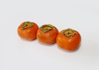 soft orange healthy ripe persimmon