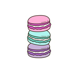 Delicious French Macarons - High-Quality JPEG Illustration