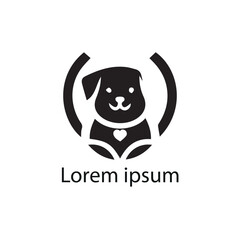 vector logo dog