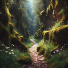 Enchanted Mossy Ravine Trail