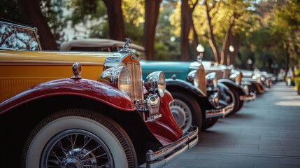 A corporate employee setting up a side hustle by renting out vintage cars for special occasions and events