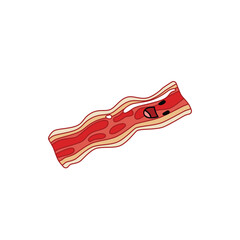 Delicious Bacon Strips - Vector Illustration