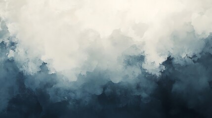 Obraz premium Dramatic, moody sky with dark, textured clouds and soft, light center.