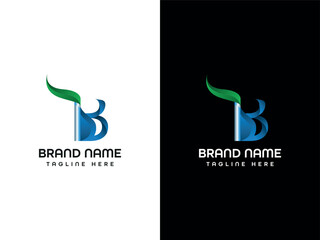 B green blue colour logo