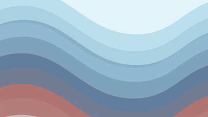 Blue wave design vector image for element design backdrop or presentation