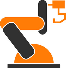 Manufacturing Robot Arm Icon
