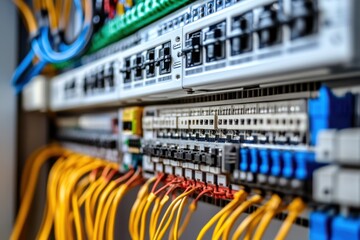 network hub with patch cables