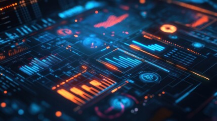 Fototapeta premium Futuristic Interface