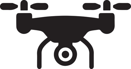 High-quality drone silhouette vector design for creative projects.