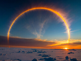 rainbow over the sea