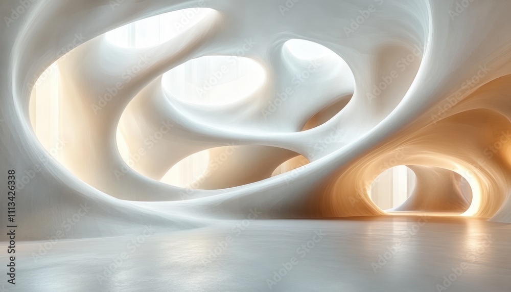 Poster abstract soft light shadow effect transparent overlay graceful foliage for summer mockup presentatio