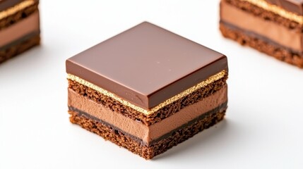 Decadent Chocolate Layered Dessert with Smooth Creamy Filling