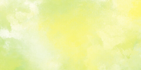 Abstract light tone watercolor background, liquid alcohol ink painting background, Hand drawn yellow, green, and white color background.	