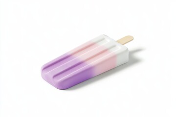 Deliciously Colorful Popsicle with a Gradient of Pink and Purple Hues Perfect for Summer Treats